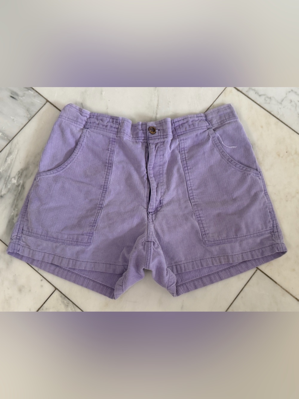 Vintage light purple corduroy shorts by Southern Classics 100% cotton waist 36